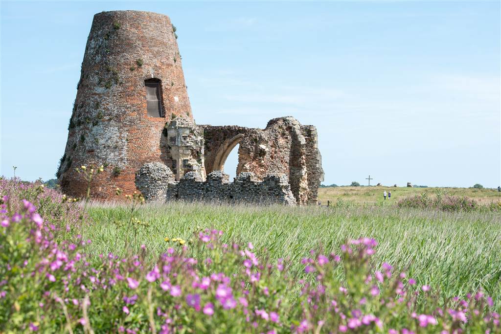 Remains of St Benet's Abbey and mill