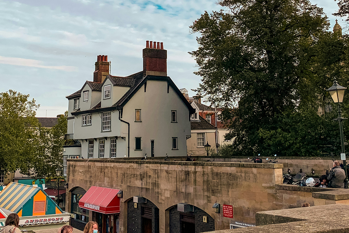 A view of the edge of Norwich market by Archie Eke